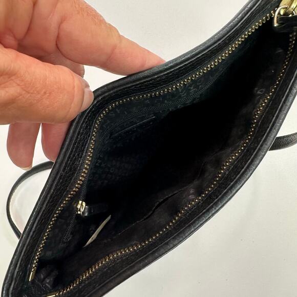 Kate Spade New York Black Pebble Leather Zip Top Crossbody Handbag - Picture 7 of 10